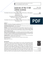 Systems Analysis of The Uae Education System