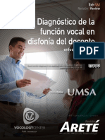 Diagnóstico de La Función Vocal en Disfonía Docente