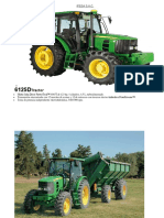 Ficha Tecnica de Tractor Agricola 6125D Jhon Deere PDF