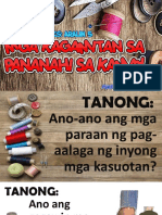 Pag-Aalis NG Mantsa Sa Damit | PDF