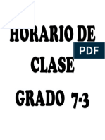 Horario de Clase