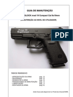 Guia de manutenção da pistola Glock mod 19