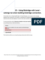 Tech Bulletin 123 - Using Biobridge With Lenel - Settings Fail When Building Biobridge Connection