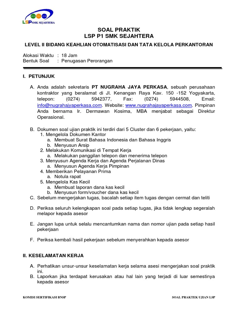 Muk Otkp Level Ii New Dokumen Kantor