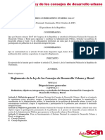 Reglamento de Consejos de Desarrollo