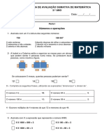 Definitiva - Ficha de Avaliação Sumativa de Matemática