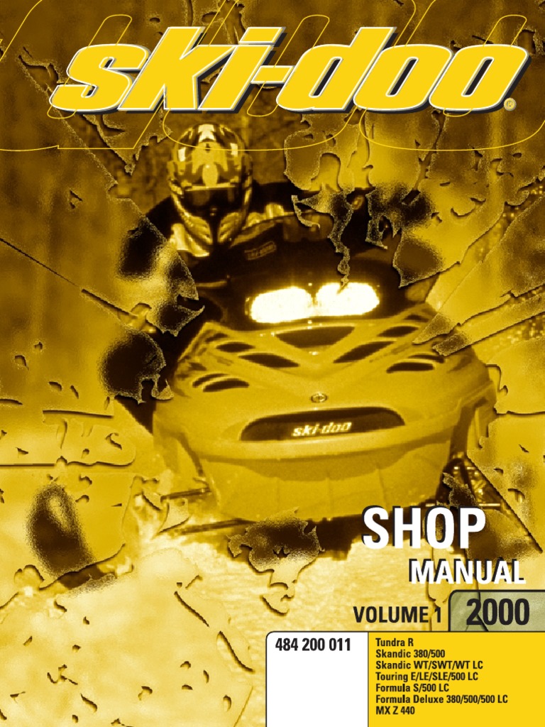 2000 Ski Doo PDF | PDF | Transmission (Mechanics) | Belt