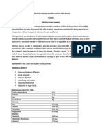 Content For Moringa Powder Product Label Design