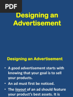 ICT- Designing an Advertisement