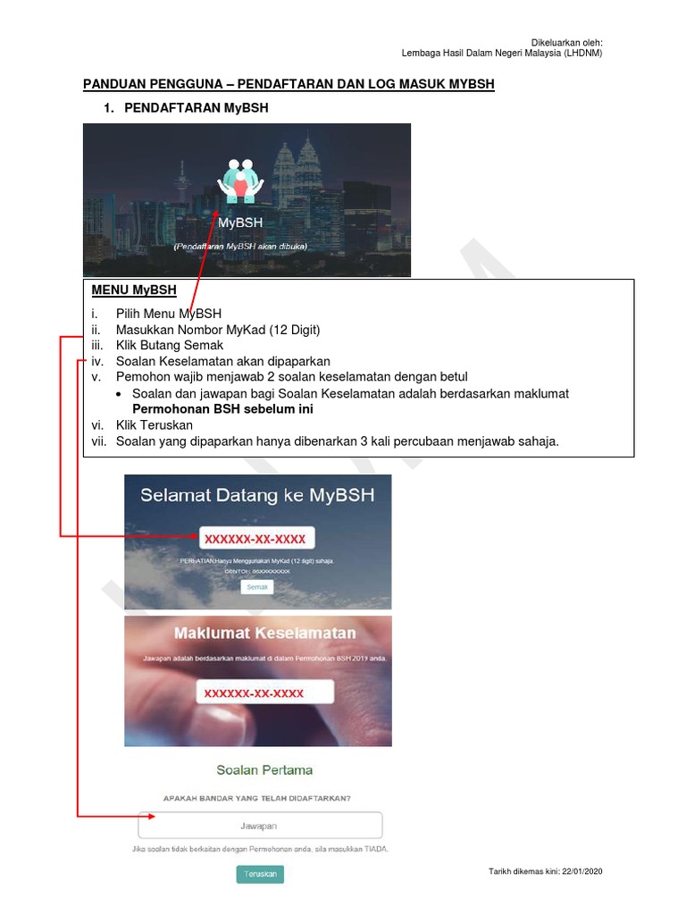 Panduan Pengguna Daftar Mybsh Pdf