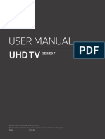 UA75NU7100 Samsung User Manual