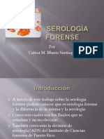 SEROLOGÍA FORENSE - Calixta Muniz Santiago