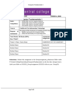 Computer Fundamentals 1: Group Assessment TERM 4, 2010