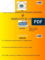 Alternative Sources of Revenue On Radio