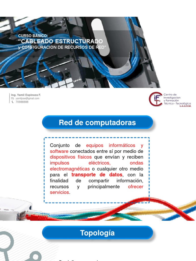Curso Básico Cableado Estructurado | PDF | Topología de la red | Red de ...