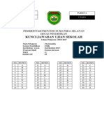 Kunci Jawaban Soal Matematika Paket A - 2017