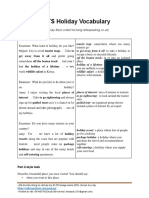 IELTS Holiday Vocabulary - Ieltsngocbach PDF