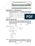 Dimensional & Model Analysis GATE PDF