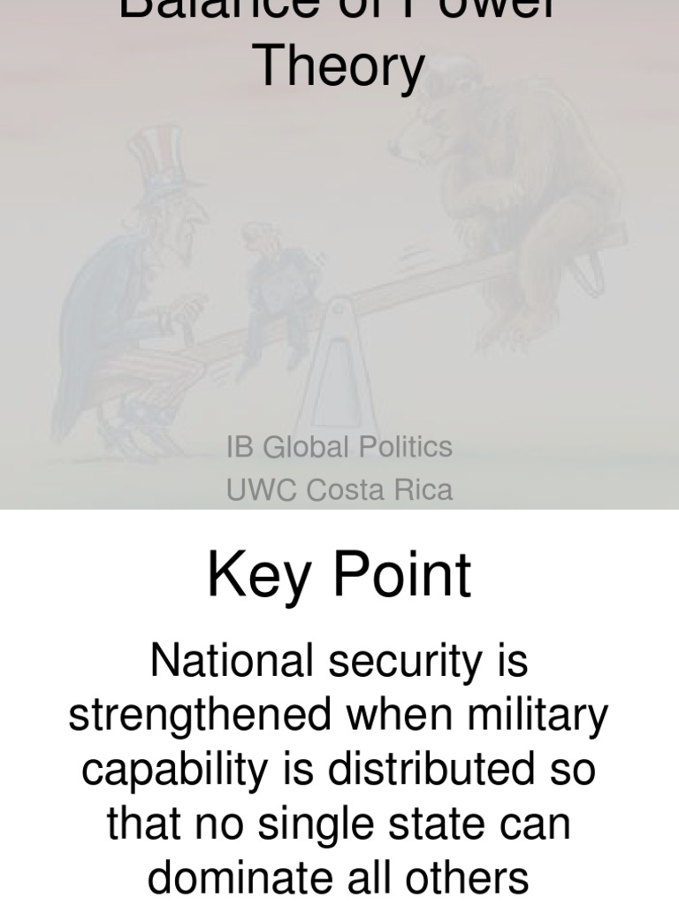 Balance of Power Theory Explained | PDF | International Security ...