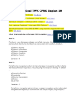 Soal TWK CPNS Bagian 10 PDF