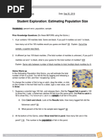 Est Population Size SE