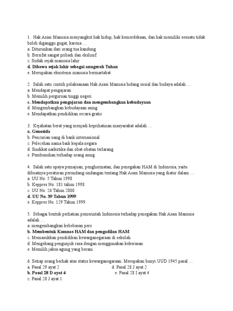 Sebagai Salah Satu Bentuk Perhatian Pada Pemerintah Indonesia Pada Penegakan Ham Adalah Studi Indonesia