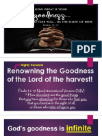 Renowning The Goodness of The Lord of The Harvest