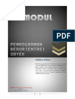 Modul Pemrograman Berorientasi Obyek