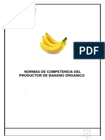 Normas Competencia Del Productor de Banano Organico PDF