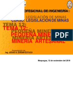 Pequeña Minería y Minería Artesanal