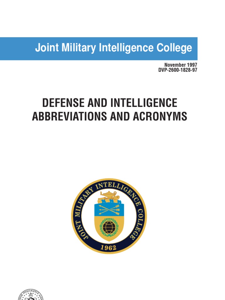 Defense Acronyms United States Air Force United States Army