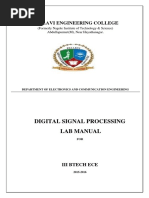 DSP Lab Manual Pallavi