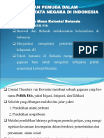 Peran Pemuda Masa Kolonial Belanda