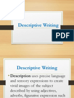 Descriptive Writing