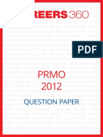 PRMO Question Paper 2012