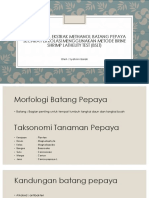 Uji Potensial Ekstrak Methanol Batang Pepaya Secara Perkolasi