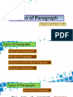 Types of Paragraph
