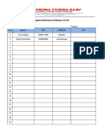 Daftar Absen Meeting