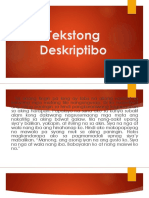 Tekstong Deskriptibo