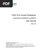 COAX G.HN Access Multiplexer Manual