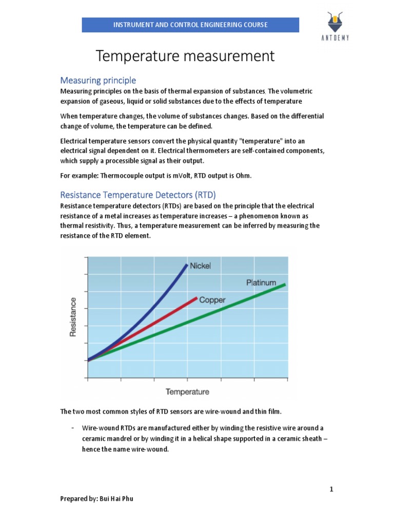 02 - Temperature Measurement | PDF | Thermocouple | Sensor