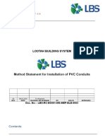  Method Statement for PVC Conduits Installation