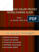 PT 1 Komunikasi Dalam Proses Pembelajaran Klien