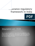 Insurance regulatory framework in India