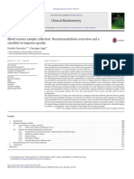 Blood Venous Sample Collection - Recommendations Overview and A Checklist To Improve Quality