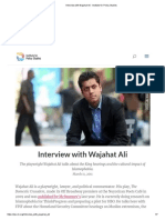 Interview with Wajahat Ali - Institute for Policy Studies