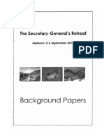 2010 - 09 - 05 - UN - Secretary General's Retreat Papers - Alpbach 5-6 Sep 2010 - Redux