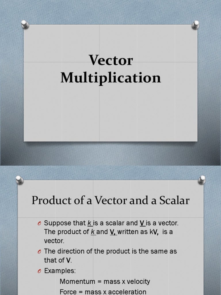 Vector Multiplication | PDF