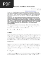 15 Common Defense Mechanisms 7 mins read