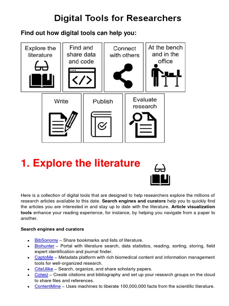 Digital Tools For Researchers | PDF | Open Access | Inquiry